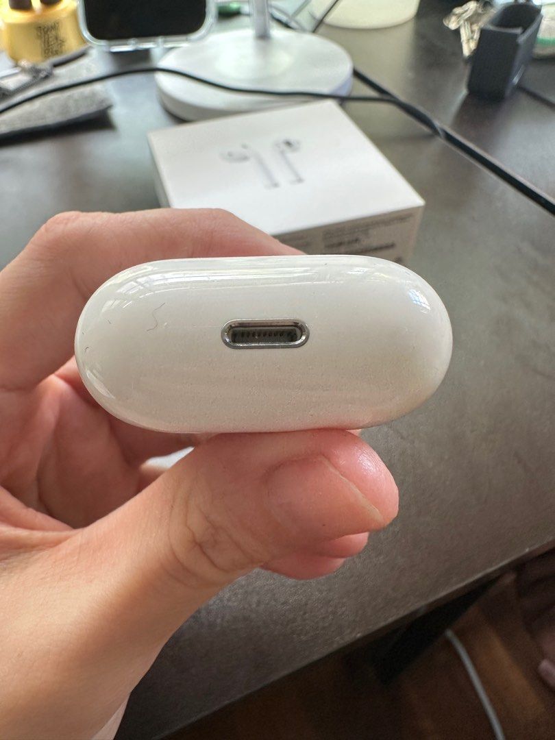 Airpods with wireless charging case, Audio, Earphones on Carousell