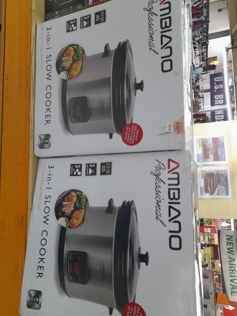 AMBIANO 3in1 slow cooker, TV & Home Appliances, Kitchen Appliances