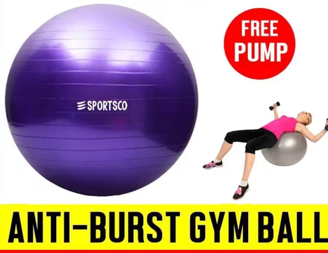 Anti burst yoga gym exercises ball 75cm Health Nutrition