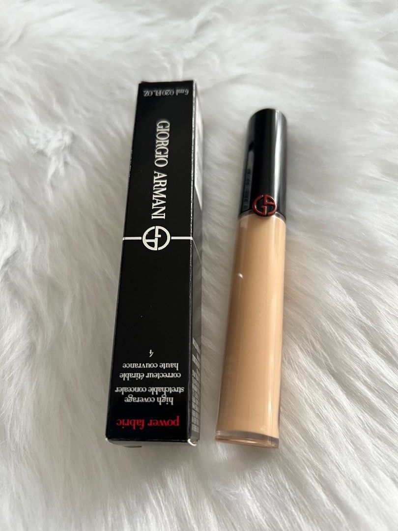Armani power fabric concealer shade 4 (light skin/ peach undertone), Beauty  & Personal Care, Face, Makeup on Carousell