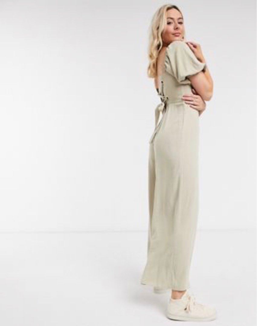 Asos discount linen jumpsuit