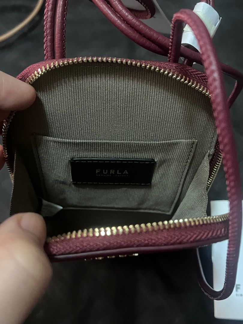 Authentic Furla Leather Crossbody Phone Sling Bag on Carousell