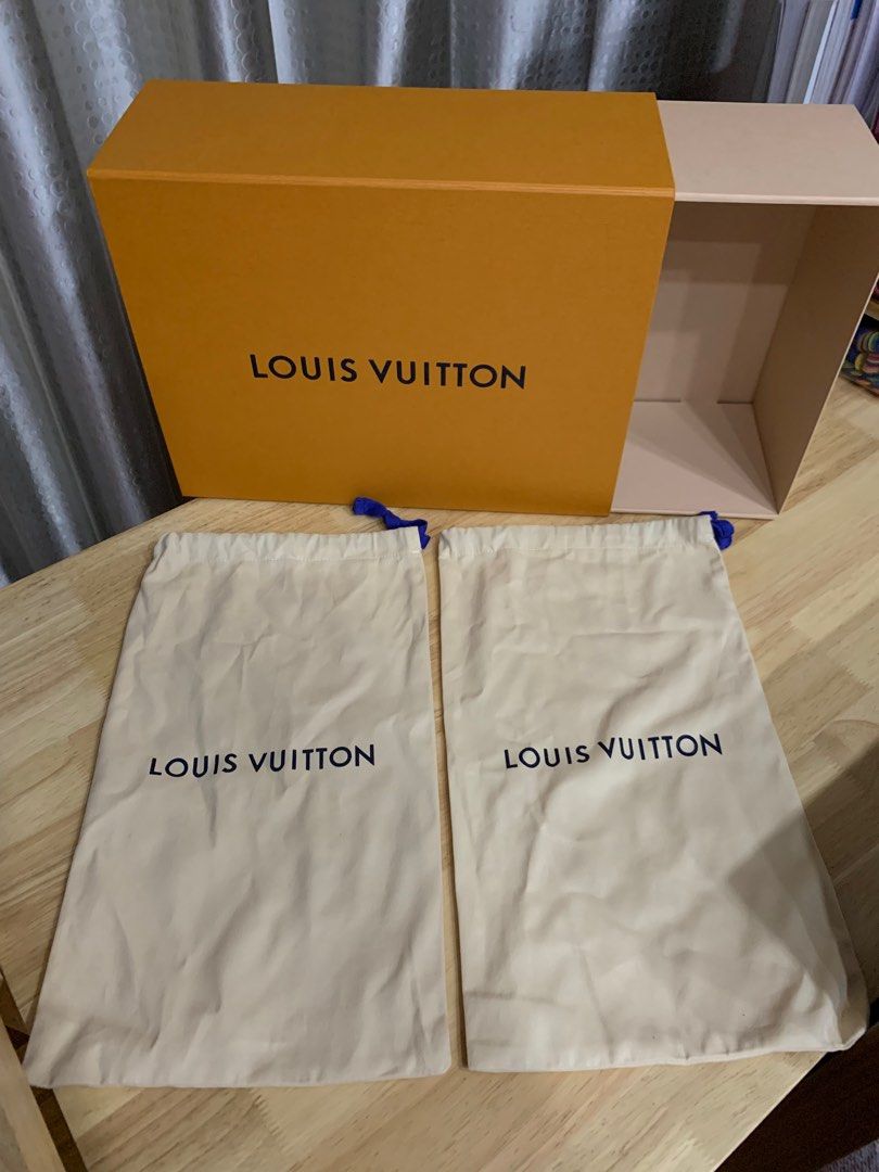AUTHENTIC LOUIS VUITTON SHOE BOX AND SHOE DUST BAG, Luxury, Sneakers &  Footwear on Carousell