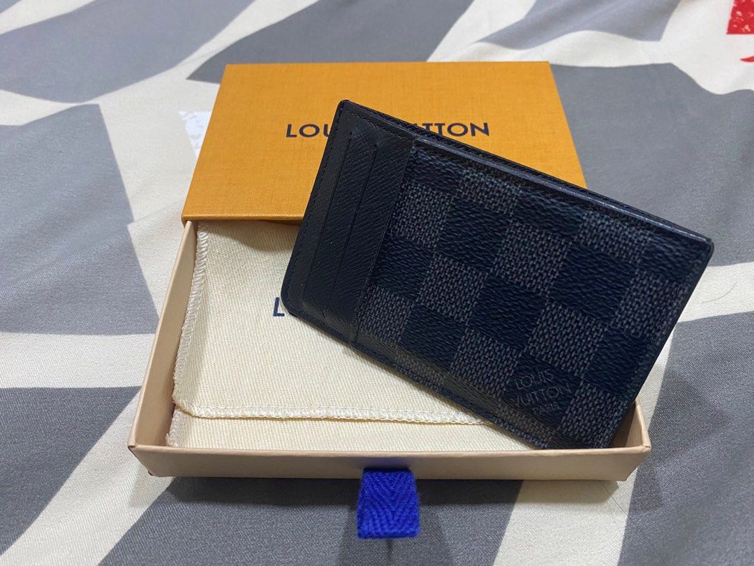 Louis Vuitton Card Holder Pince Damier Graphite - OneLuxury