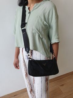 Authentic Prada nylon shoulder bag