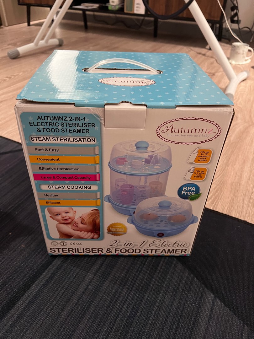 AUTUMNZ 2 IN 1 Electric Baby Food Steamer Warmer, Babies & Kids, Nursing & Feeding