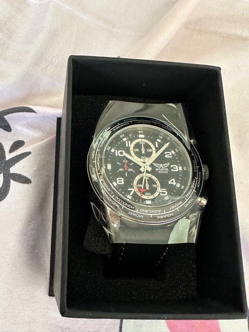 Aviator F Series World Cities Chronograph Watch Men s Fashion