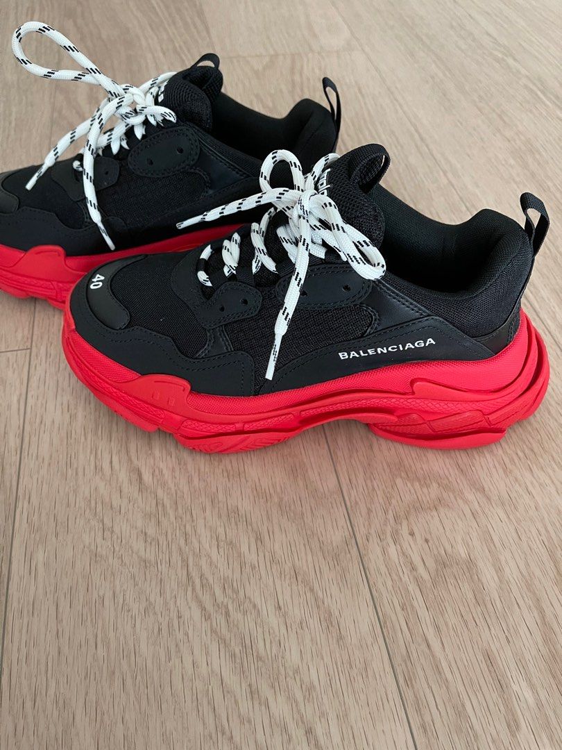 Balenciaga Triple S Men s Fashion Footwear Sneakers on Carousell