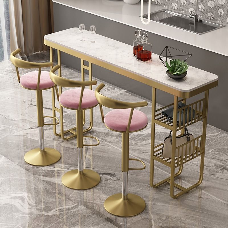 Marble bar best sale table and chairs