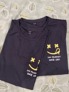Black Smiley San Francisco Shirt - L and XL (200 each)