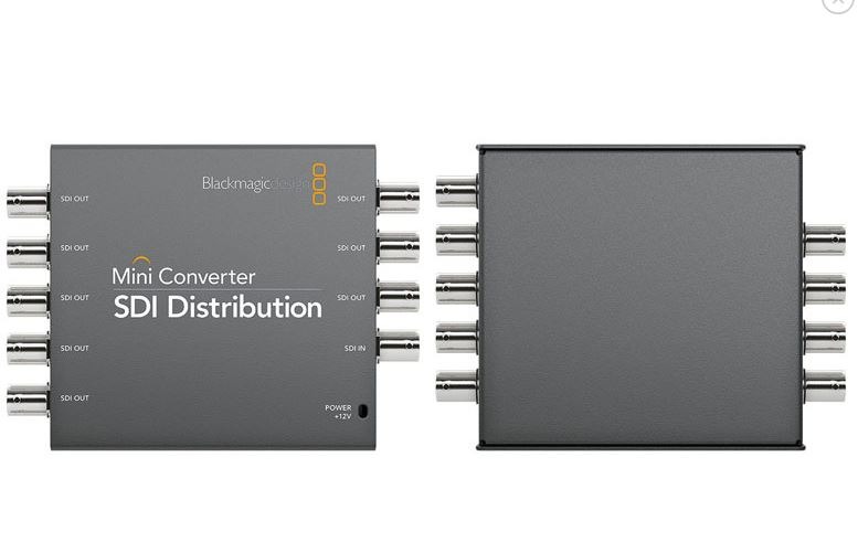 Blackmagic Design Mini Converter SDI Distribution is a 1x8 distribution