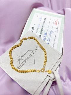 BLESSING STAR JEWELRY 好運小金珠 18k金手鍊 訂製款