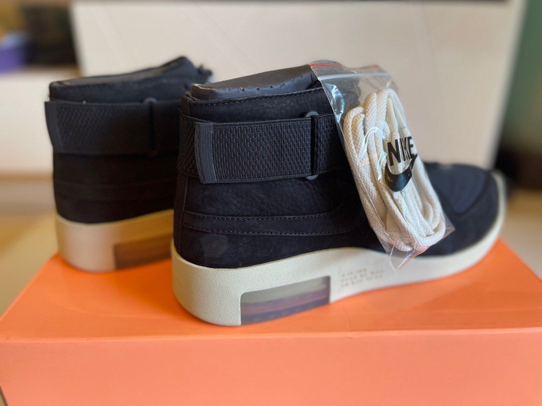 BNIB Nike Air Fear of God 1 Raid Black Fossil Men s Fashion Footwear Sneakers on Carousell