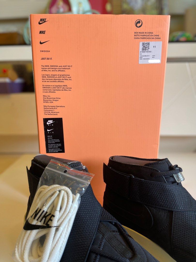Air 1 x fear of god 2025 raid black  and  fossil