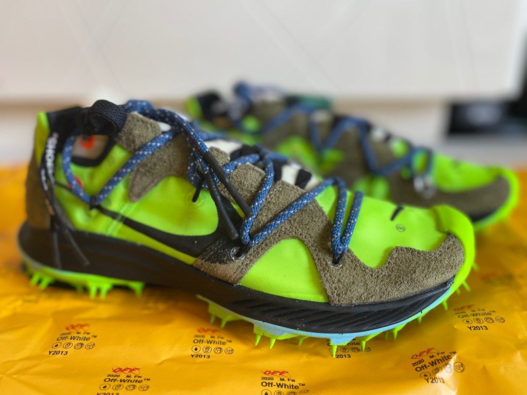 BNIB Nike Zoom Terra Kiger 5 OFF WHITE Electric Green W Women s