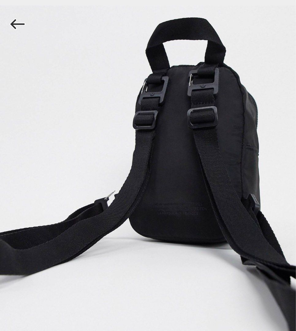 Adidas originals trefoil sale logo backpack in black