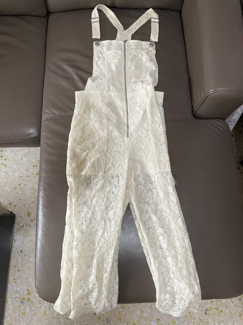 Bcbg clearance lace jumpsuit