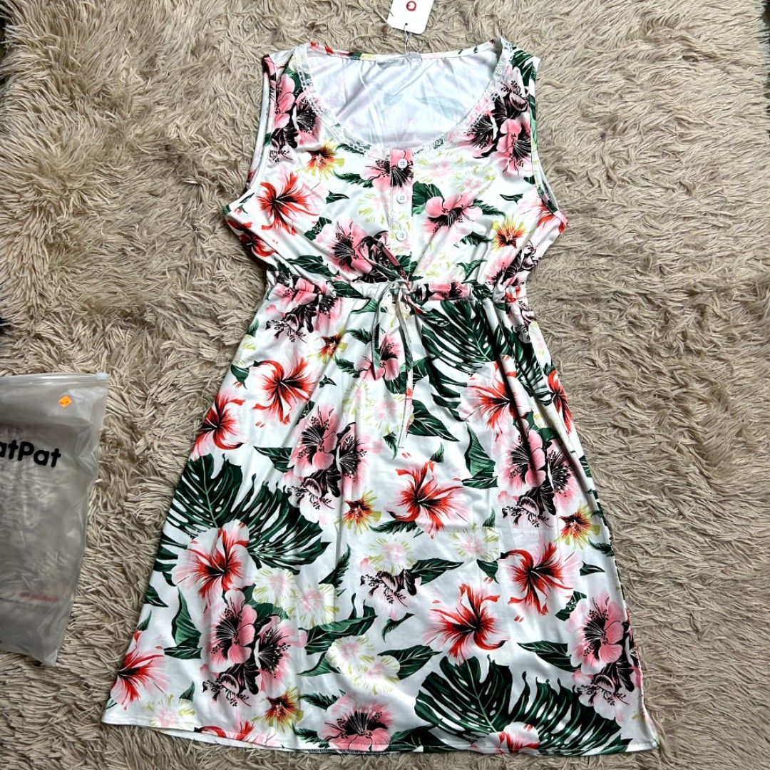 BNWT PATPAT FLORAL SUMMER TROPICAL PRINT HAWAIIAN DRESS Women s