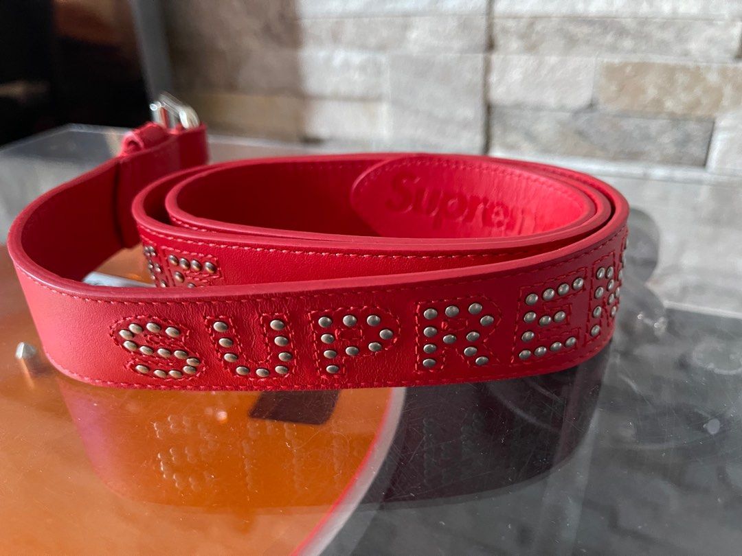Supreme studded logo belt box
