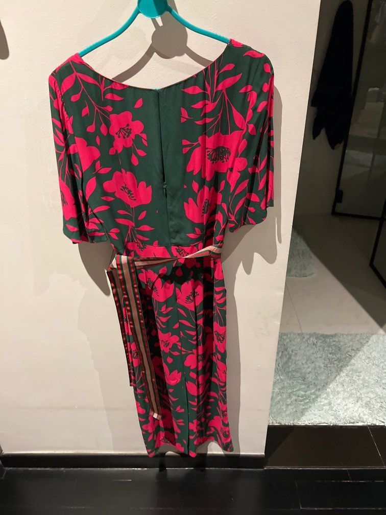 Boden Pink and Green floral dress UK10 Women s Fashion Dresses