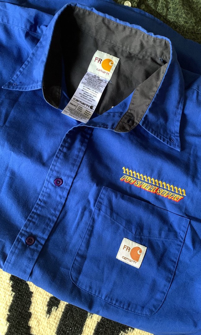 carhartt wip Fr flannel Fesyen Pria Pakaian Baju Luaran di