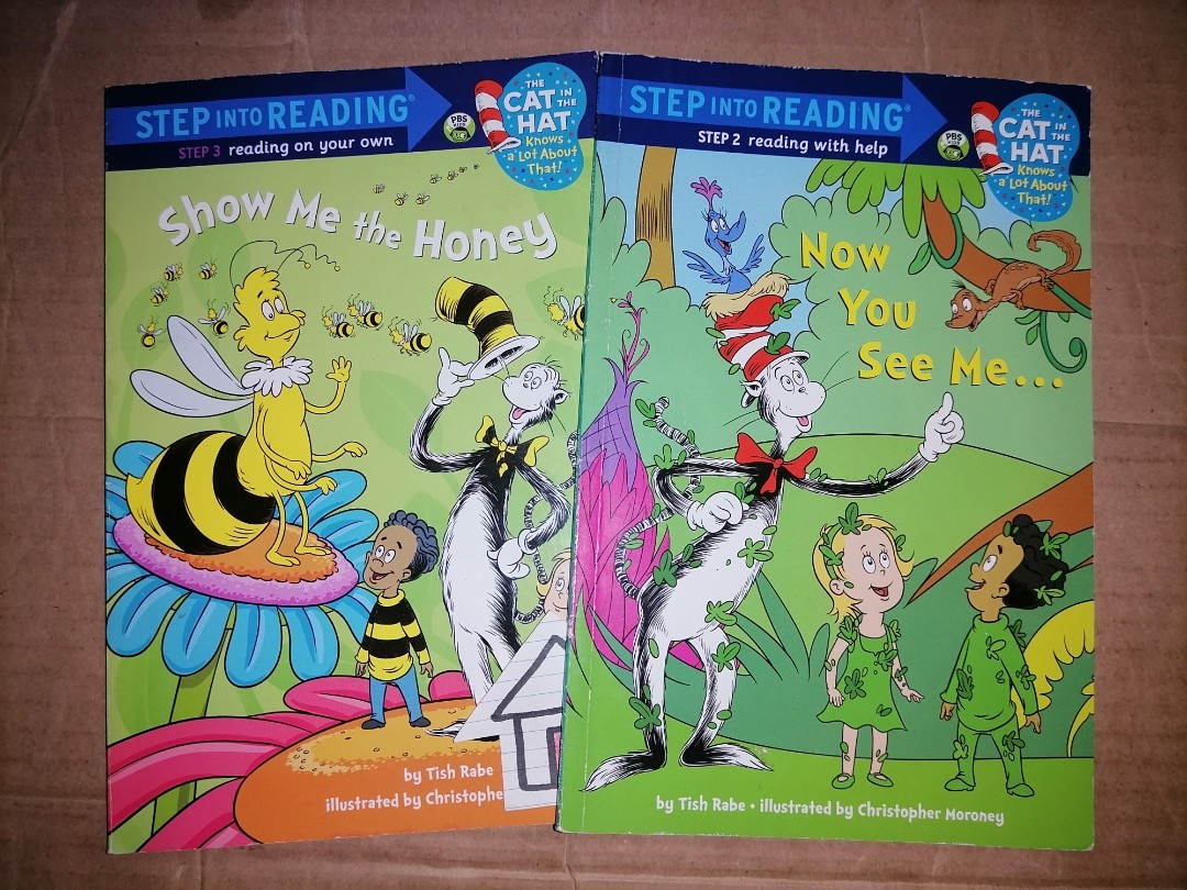 Set of 2 / Cat in the Hat Book : Show Me the Honey & Now You See Me