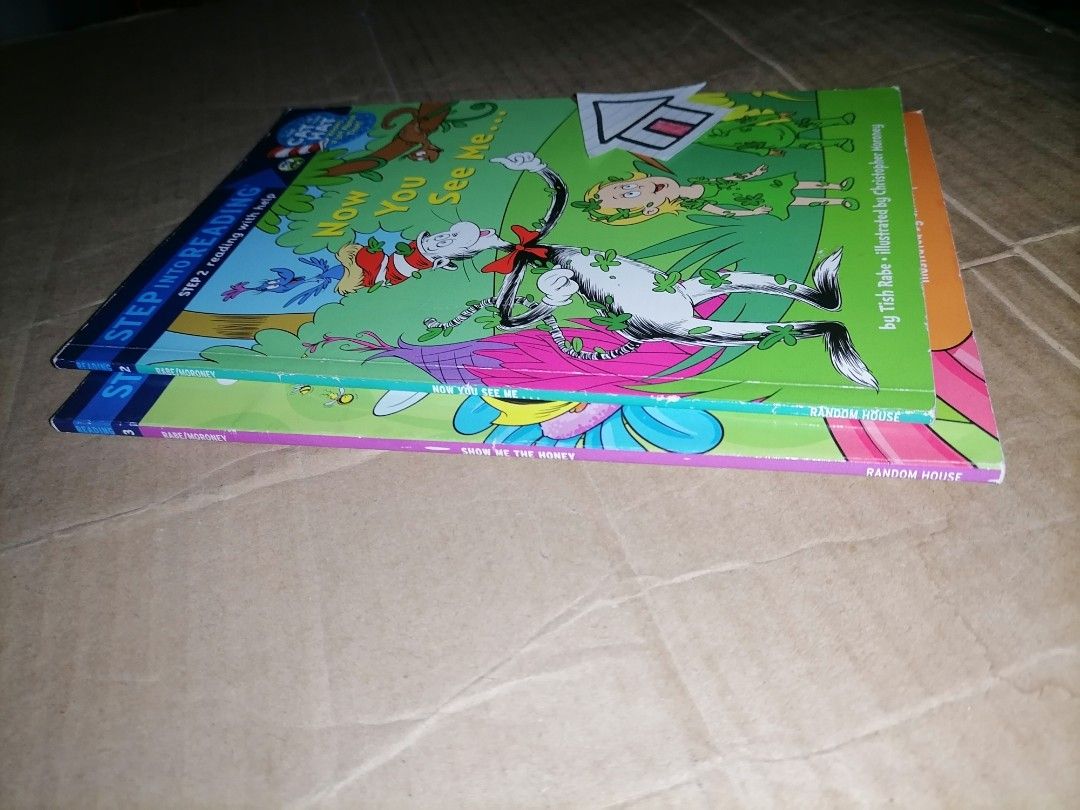 Set of 2 / Cat in the Hat Book : Show Me the Honey & Now You See Me