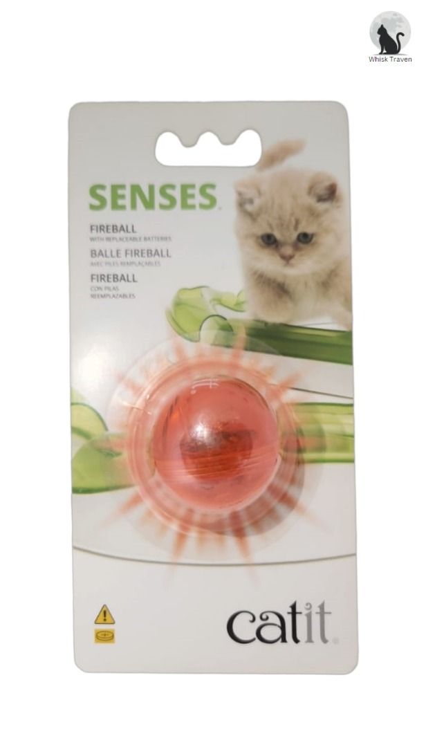 Catit Fireball Motion activated Illuminated Ball for Cat Dog Pet