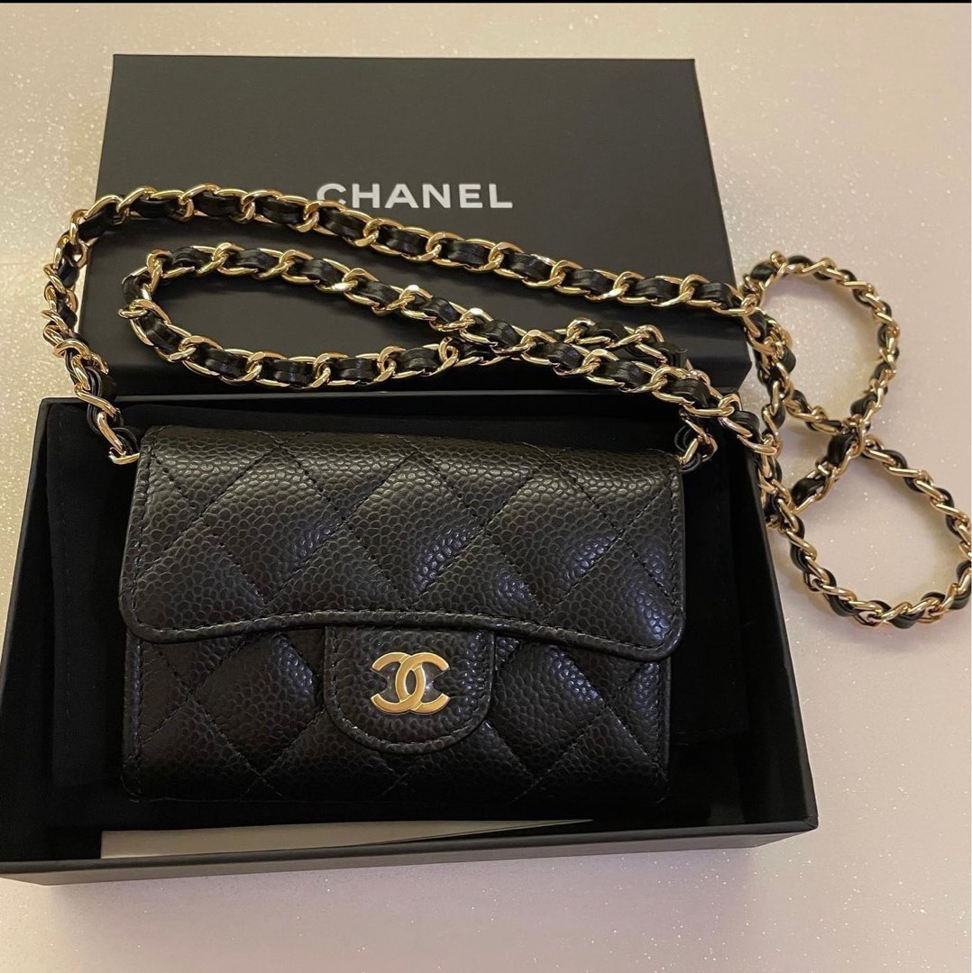 Chanel Classic Card Holder Caviar with GHW, Luxury, Bags & Wallets on  Carousell