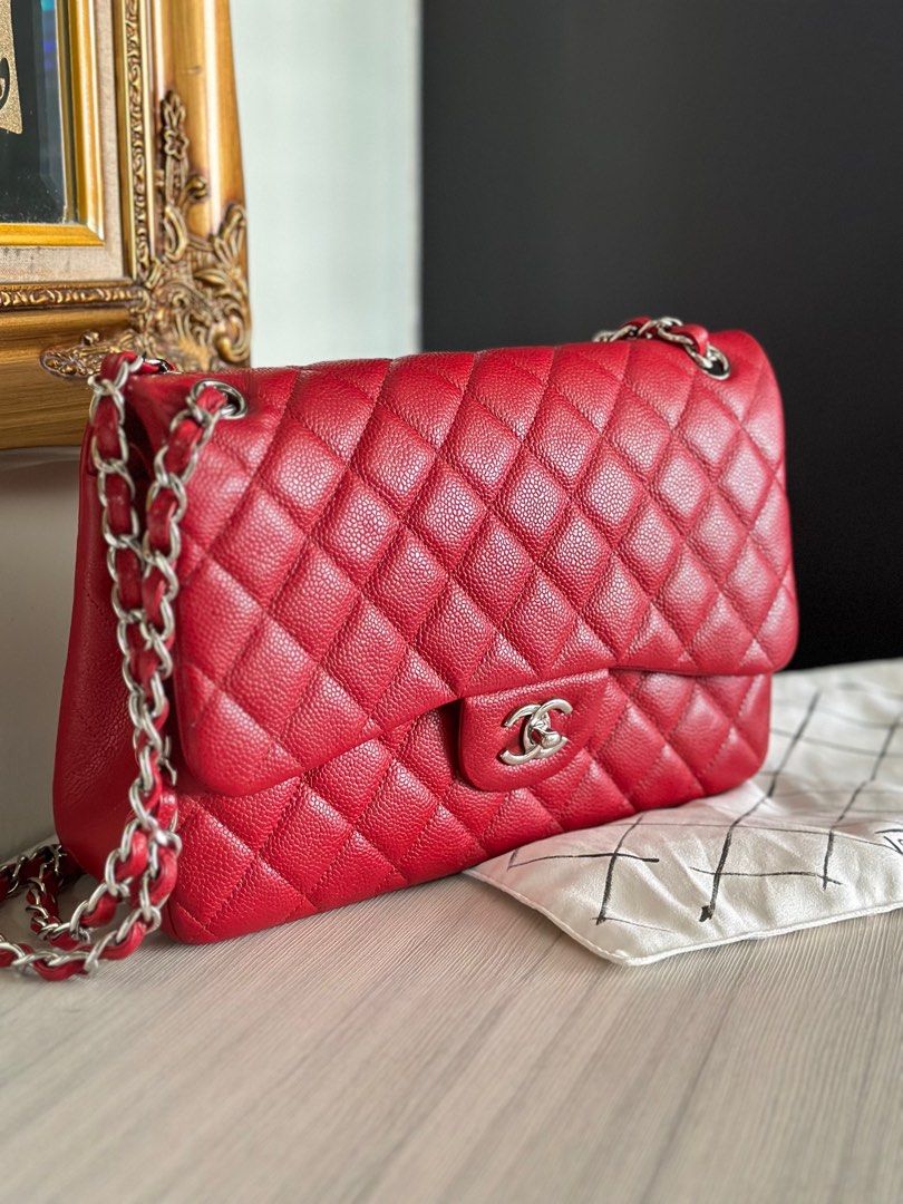 Chanel Jumbo double flap SHW, Luxury, Bags & Wallets on Carousell