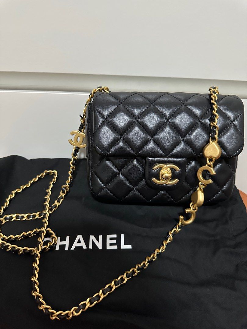 Chanel mini flap square GHW seasonal edition 22B, Luxury, Bags