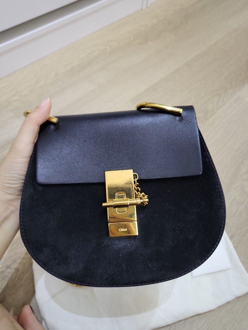 Chloe drew bag suede online
