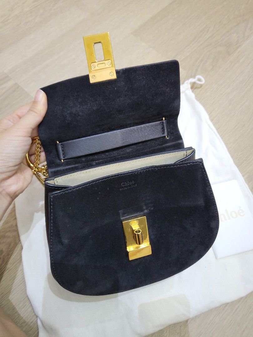 Chloe drew bag suede best sale