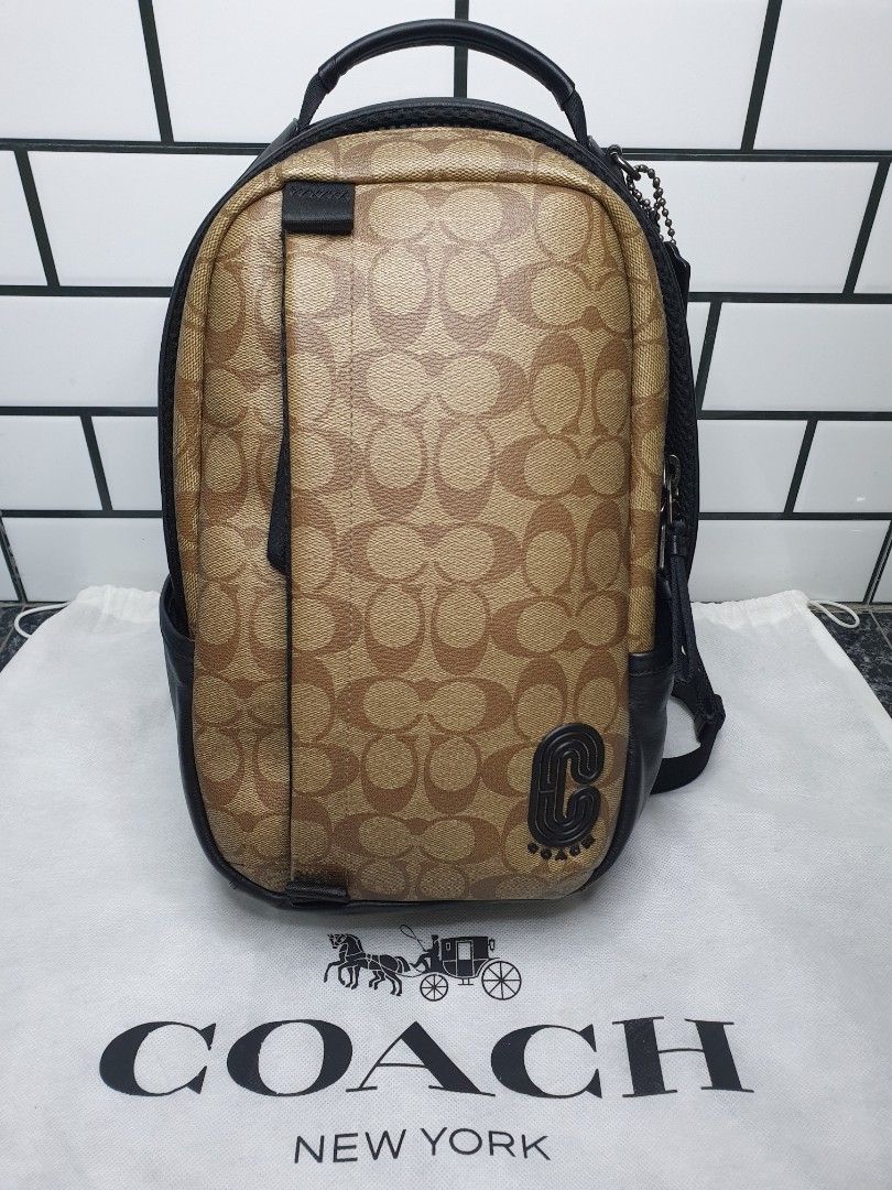 Edge backpack in on sale signature canvas