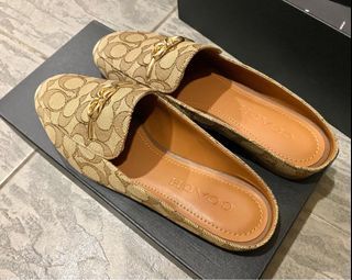 COACH Original Sienna Slide Khaki Loafer