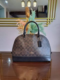 Coach Mini Sierra Satchel in Signature (IM/BROWN/BLACK), Luxury, Bags &  Wallets on Carousell