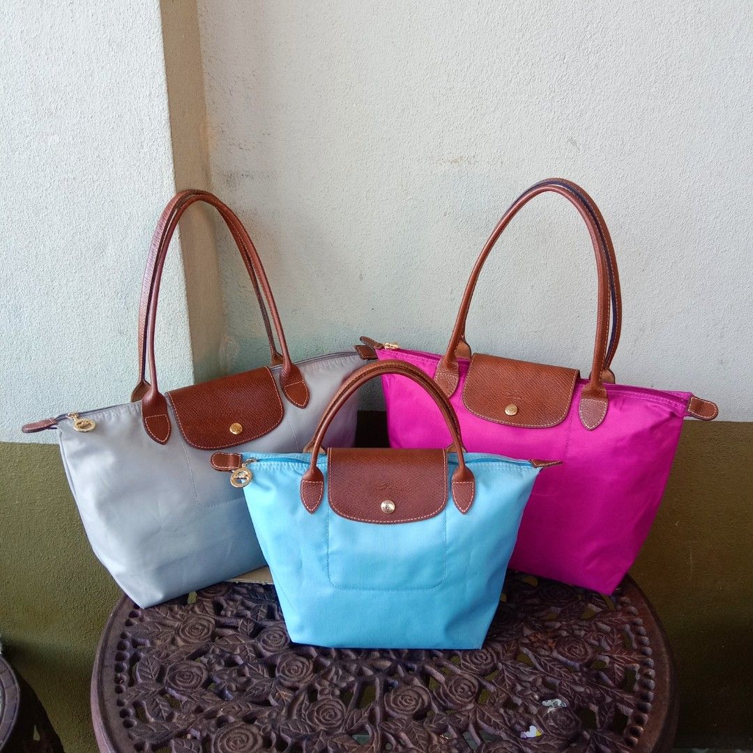 Longchamp nylon bucket bag, Luxury, Bags & Wallets on Carousell