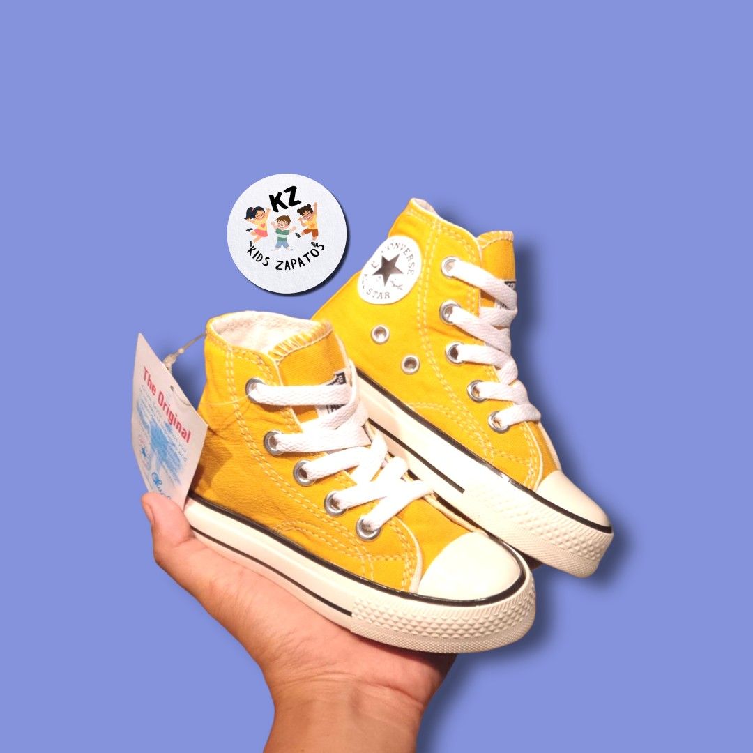 Sneakers Yellow Converse For Kids Toddler Yellow Converse High