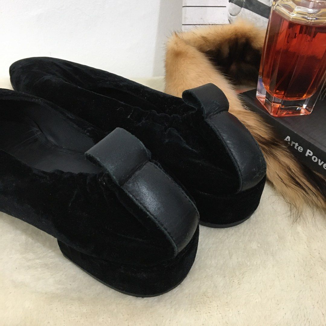 Cos cheap velvet shoes