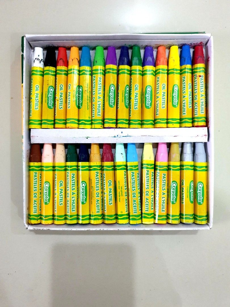 Crayola Oil Pastels 28pcs, Hobbies & Toys, Stationery & Craft, Stationery &  School Supplies on Carousell