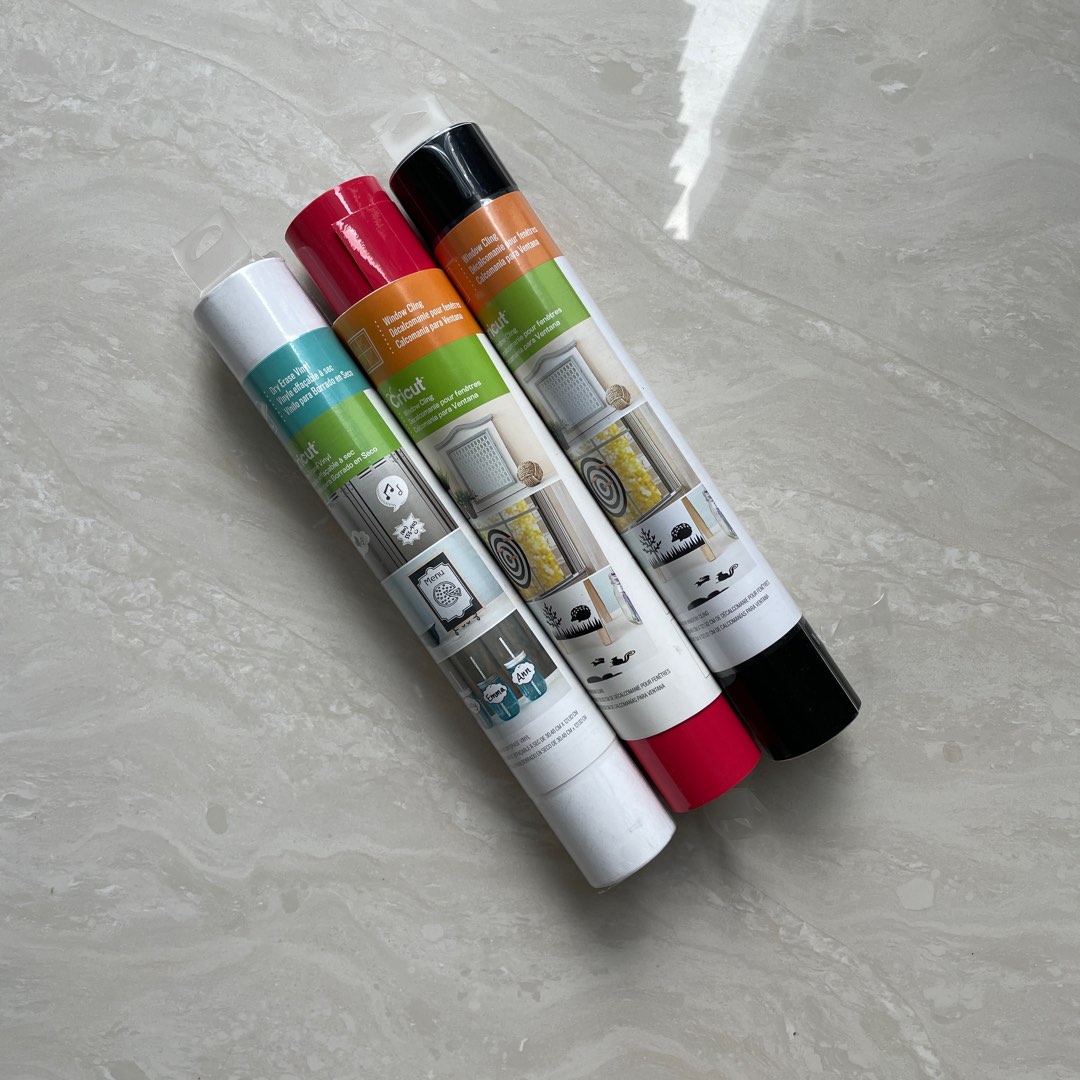 Cricut Window Clings & Dry Erase Vinyl, Hobbies & Toys, Stationery
