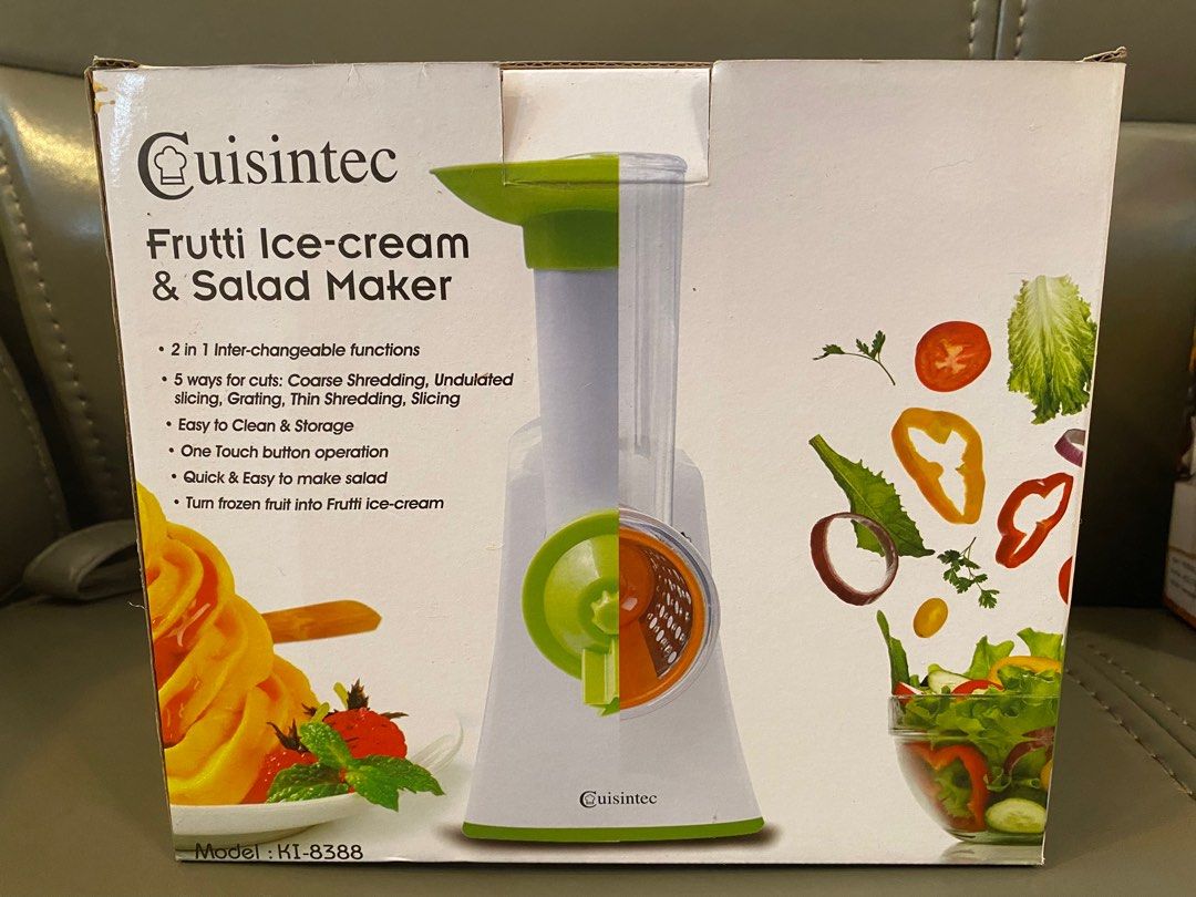 Cuisintec Frutti Icecream & salad maker, 家庭電器, 廚房電器, 雪糕機 Carousell