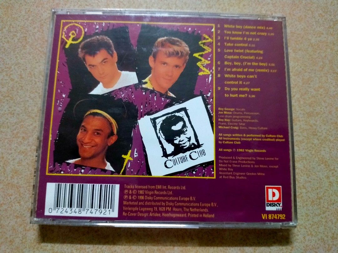 Culture Club - Kissing to be clever, Hobbies & Toys, Music & Media, CDs &  DVDs on Carousell