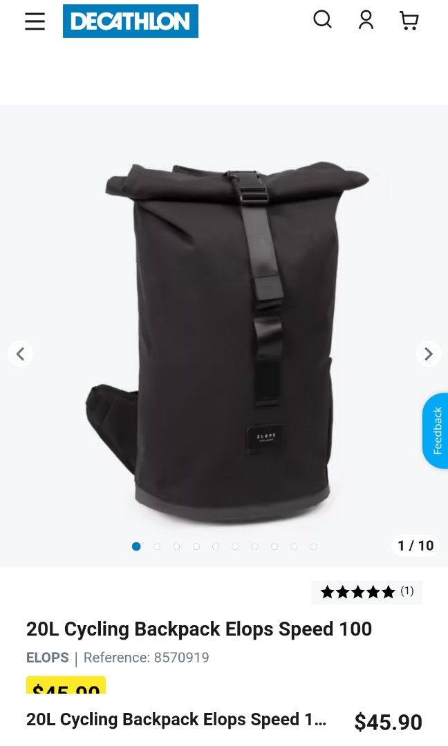 Decathlon online cycling backpack