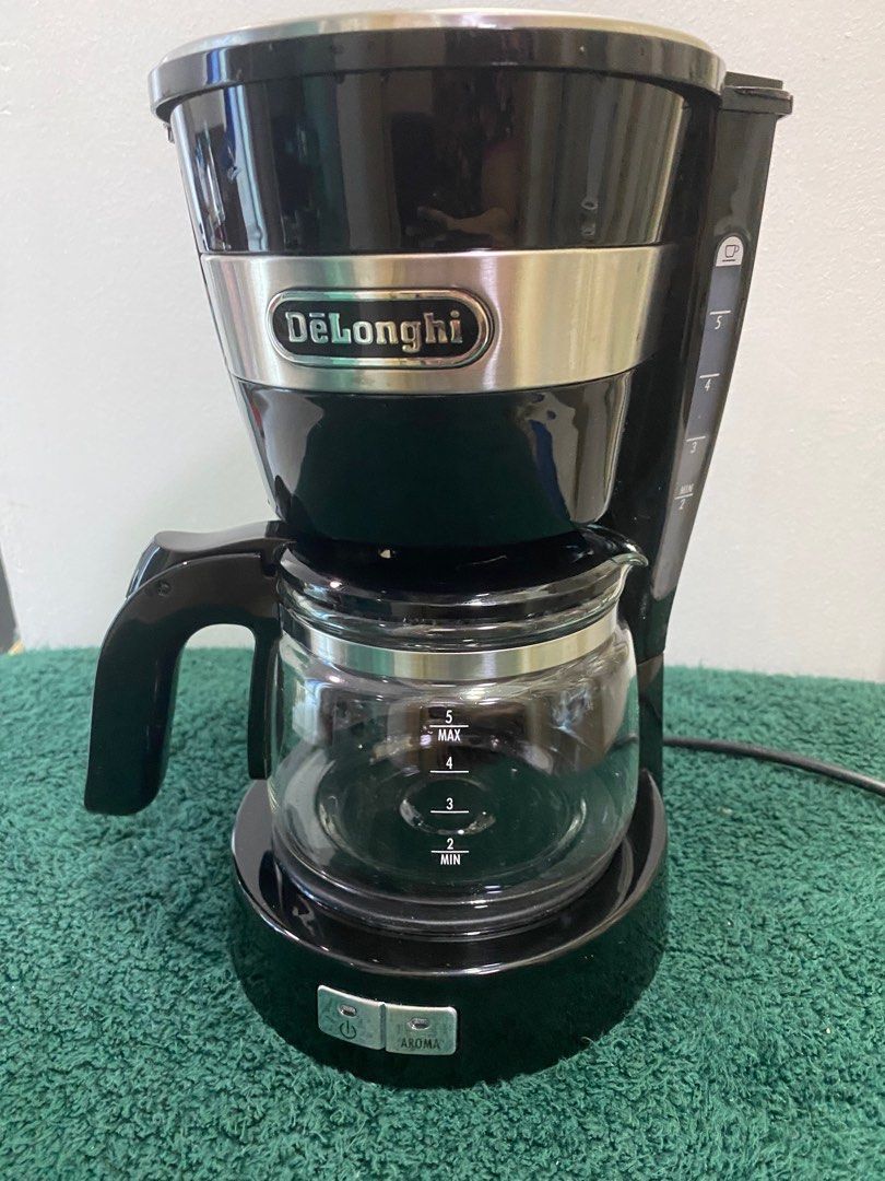 Delonghi drip coffee machine ICM14011 with box, TV & Home Appliances