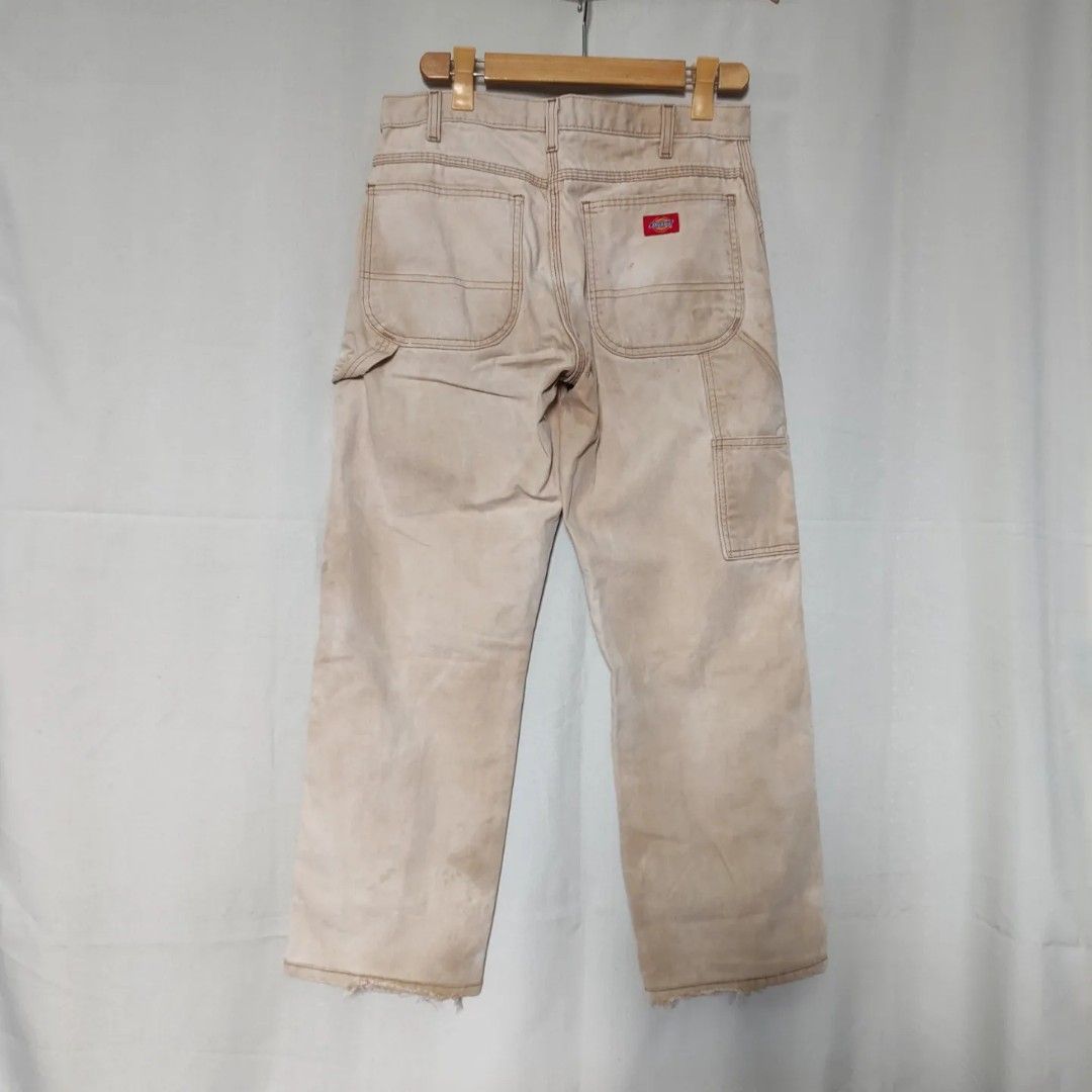 DICKIES Workwear Vintage Carpenter Pants Khaki on Carousell