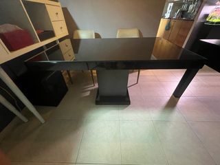 Dining tables and bench