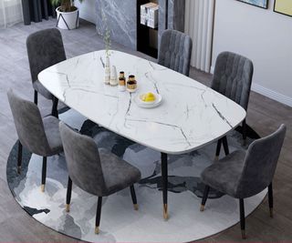 Dinning Set Table With Chairs 4pcs/6pcs