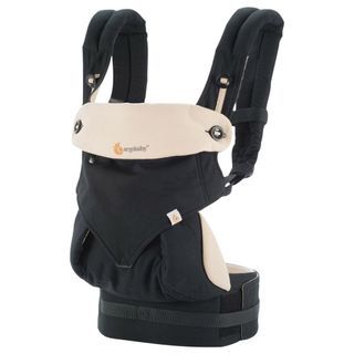 ERGOBABY CARRIER - FOUR POSITION 360 BLACK AND CAMEL