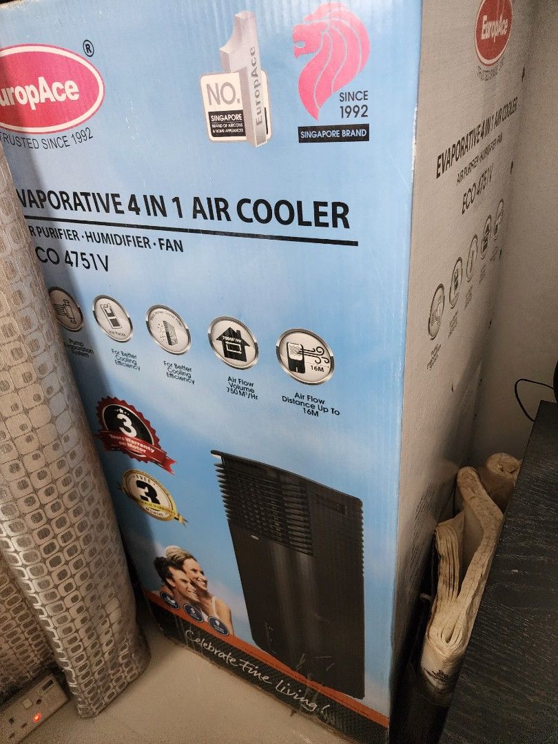 EuropAce Air Cooler, TV & Home Appliances, Air Conditioners & Heating